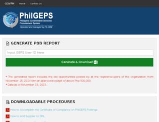 PHILGEPS ACCESSIBILITY.